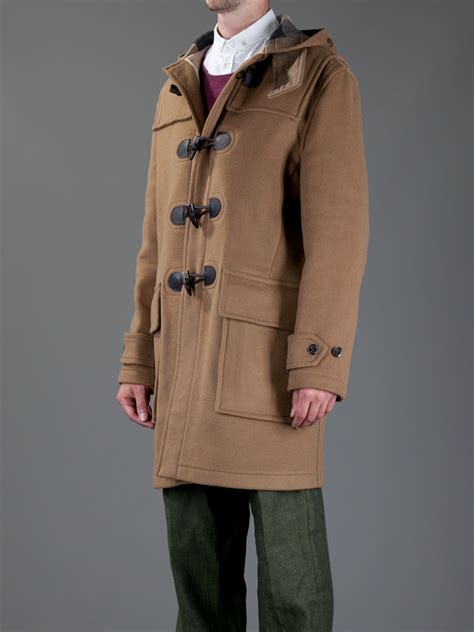 burberry duffle coat men|long overcoat men's burberry.